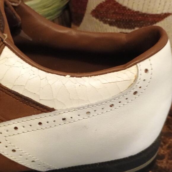 Vintage Footjoy Dryjoy Saddle White/ Brown Oxfords / Style #35658 -Size 8.5M Men main image 9